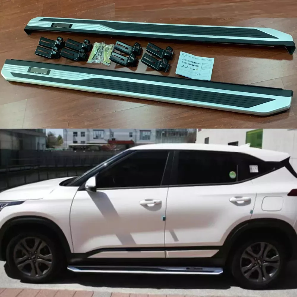 

Фиксированные подножки подходят для KIA Seltos 2021 2022 2023 2024 2025 Nerf Bar педали боковые ступеньки