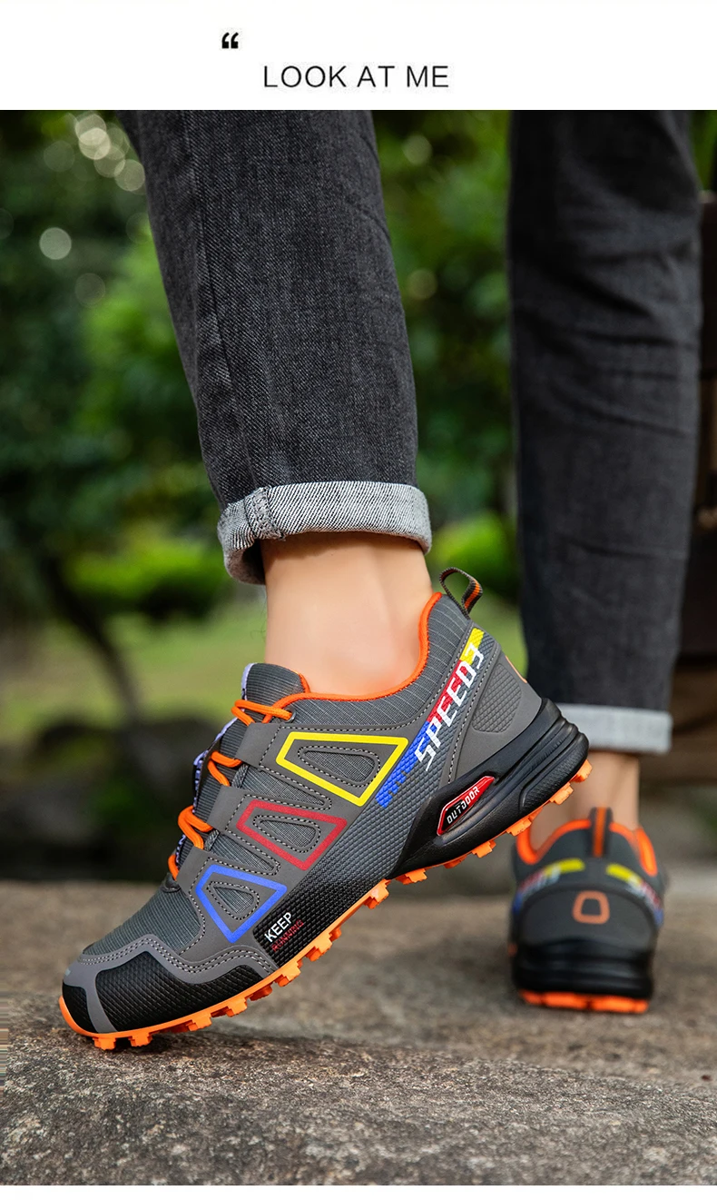 Herren-Campingschuhe, wasserdicht, rutschfest, für jedes Gelände, Sportschuhe, Outdoor-Radschuhe, Wandern, Jagd, taktische Trainingsschuhe – Detail 21
