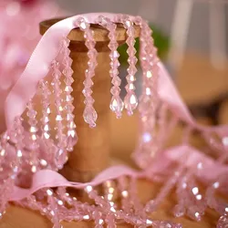 Crystal Pendant Beaded Fringe Lace DIY Clothing Stage Clothing Home Curtain Trim Headwear Decorative Accessories