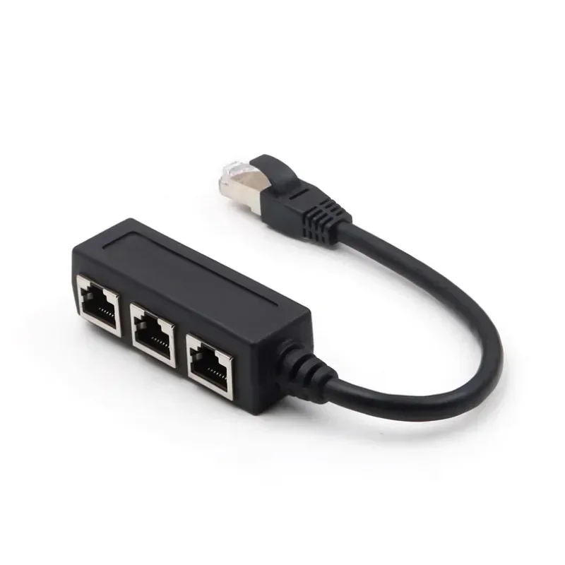 RJ45 Ethernet Cable Splitter อะแดปเตอร์เครือข่าย,Ethernet Splitter Cable เหมาะสําหรับ Super LAN Ethernet Connector Adapter Cat 6