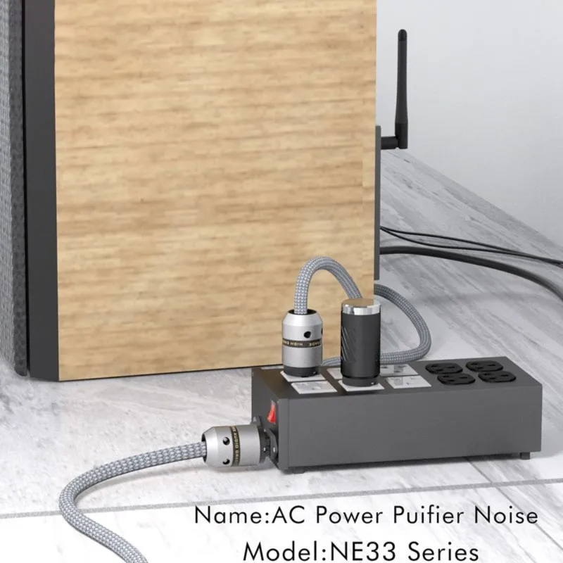 Super Sale Hifi Audio Power Filter Power Noise Absorber Anti Thunder EMI Filter Current Power Filter Anti Interference US Plug