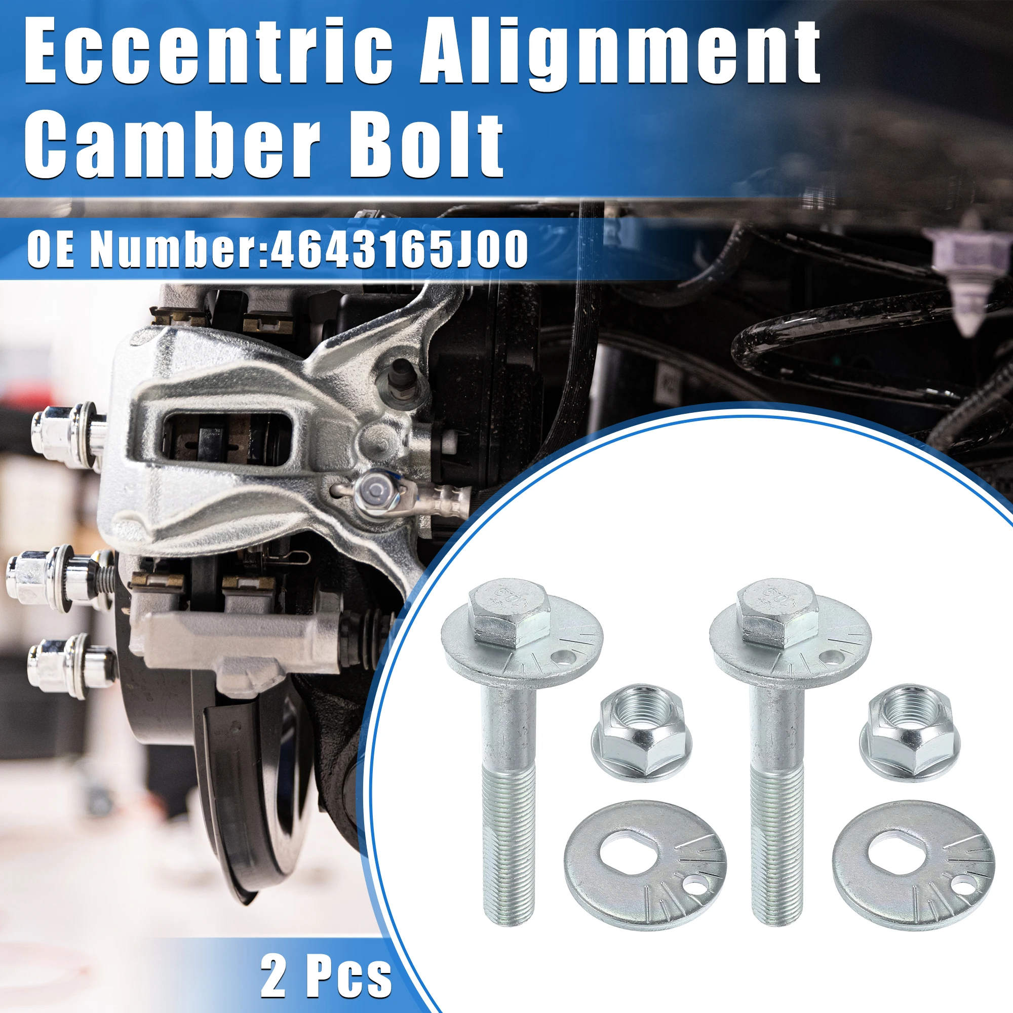 

UXCELL 2pcs Eccentric Alignment Camber Bolt for SUZUKI Liana GRAND-VITARA No.4643165J00