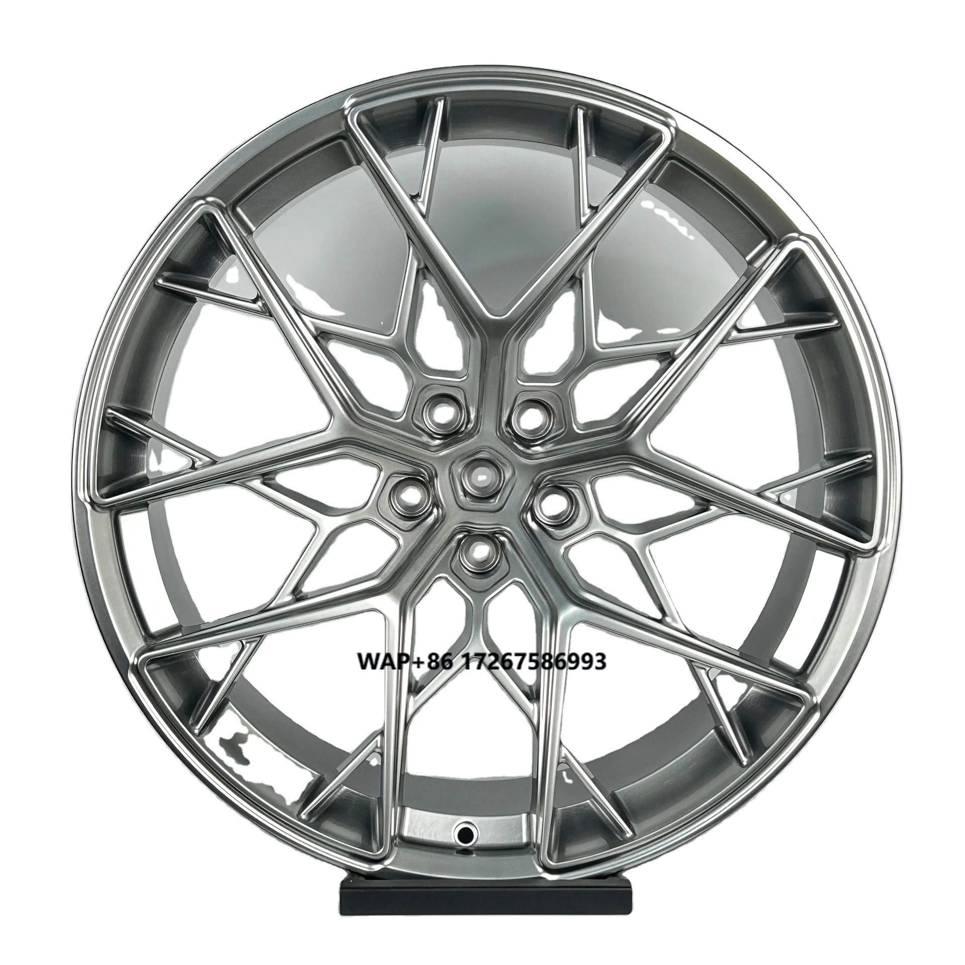 

High Quality Custom Aluminum Alloy Automotive Wheel Hub Premium Passenger Car Wheels-New Condition Chrome Finish Mesh Design 6