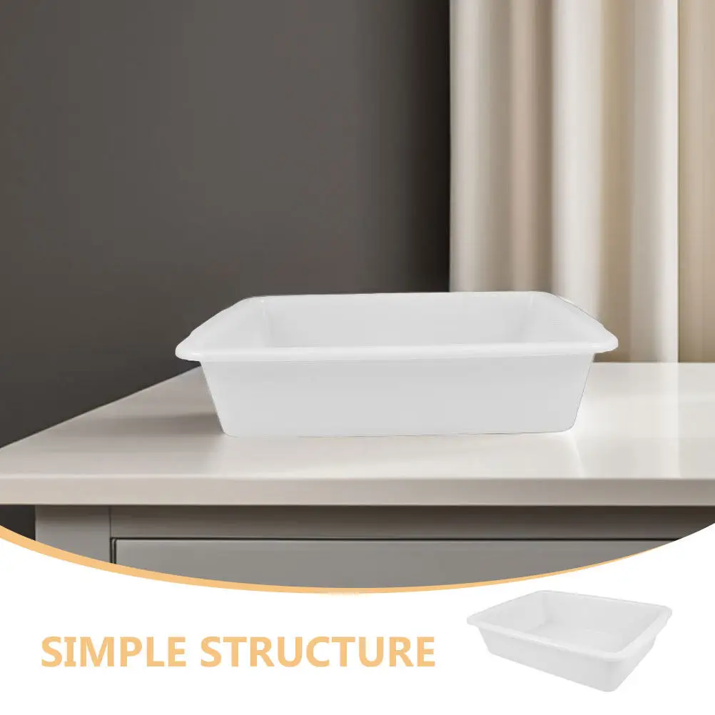 2Pcs Rectangular Laboratory Tray Plastic Lab Plate Leakproof Storage Container Chemical Experiment Supplies Laboratory Tray