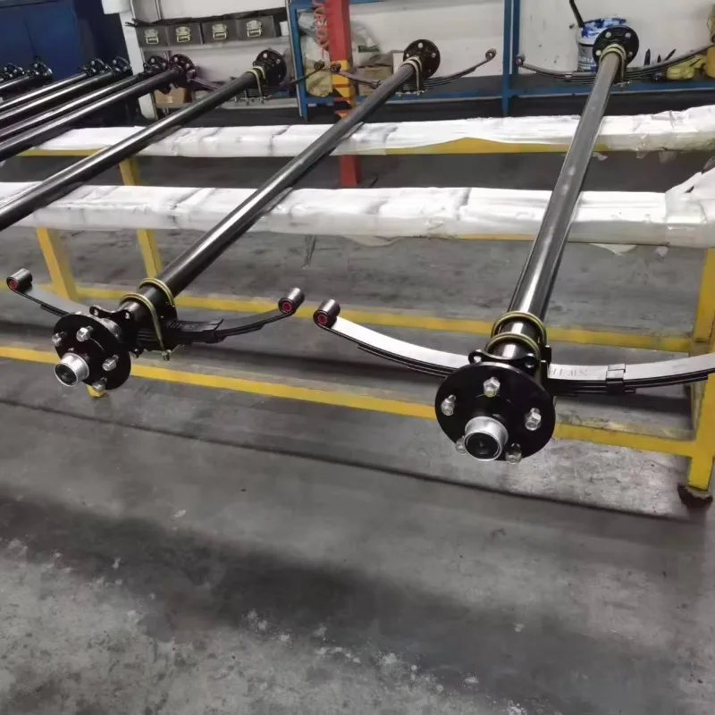 Factory Quality Torque Axle Trailer Axle Suspension Horse Leaf Spring Trailer Torsion Strap Electric Brake
