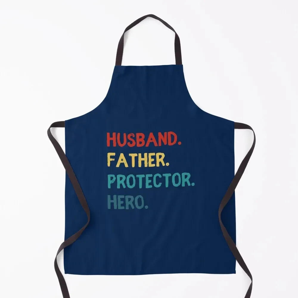 

Husband Father Protector Hero Apron cleanings Chef Uniform Woman professional hairdressing Barber Apron