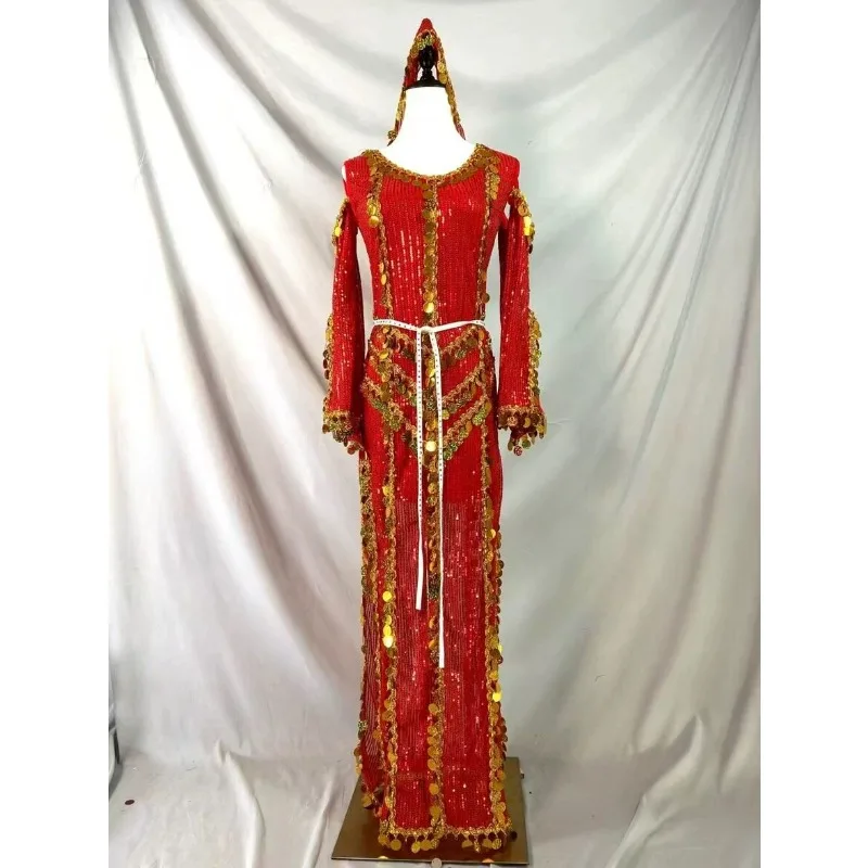 

Customized Belly Dance Costumes Oriental Dance Dress Performance Costume Set Robe