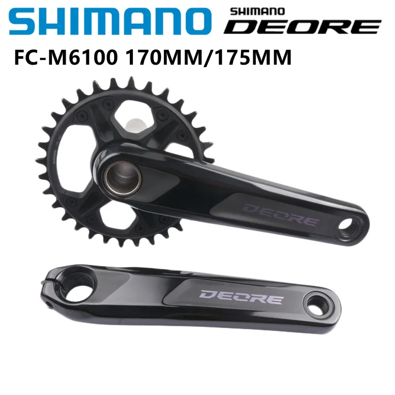 Shimano DEORE M6100 M6120 mechanizm korbowy 1x12 prędkości 170mm 175mm 30T 32T tarcza części rowerowe oryginalna korba do roweru MTB