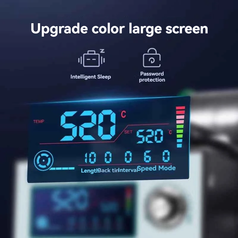 SWTino 5A-Machine à Souder Semi-existent à Pied, Station de Soudage Électrique, Fer à Souder Numérique LED, 75W