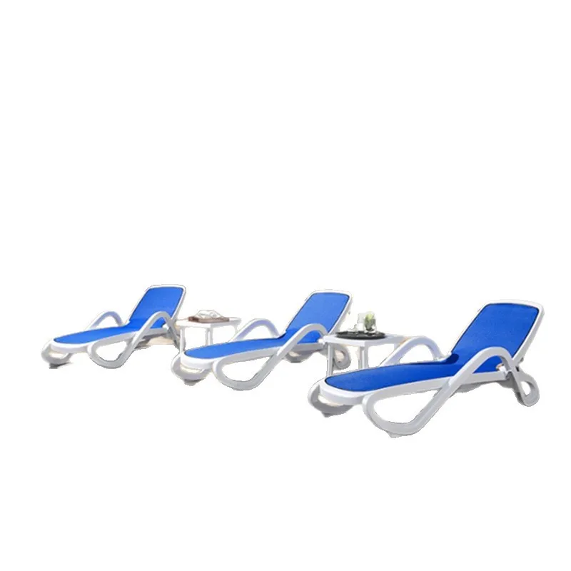 

Purple leaf swimming pool lounge chair waterproof and sunscreen outdoor vacation beach lounge chair household courtyard lazy