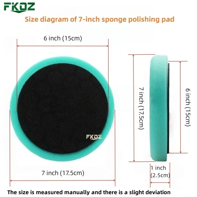 6/7 Inch Car Sponge Buffing Polishing Pads For DA/RO/GA Car Buffer Polisher Removes Scratches Car Repair