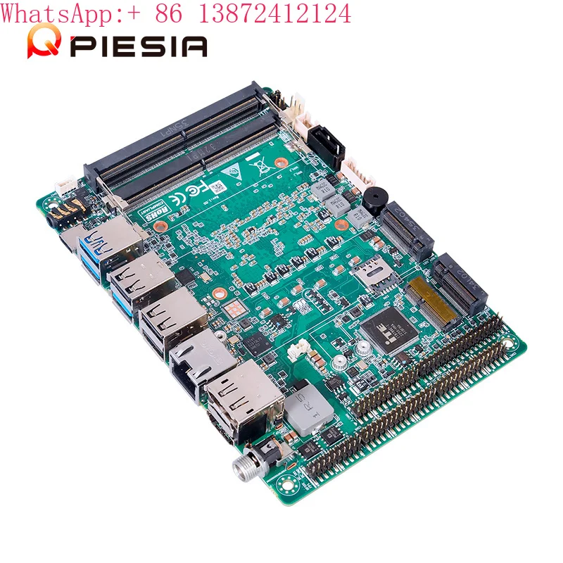 Piesia AGV AMR AI Robot X86 Embedded Motherboard Intel Core Ultra 9 185H 155H 2 Lan 6COM 2*DDR5 3.5 Inch Industrial Motherboard