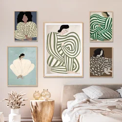 Classic Abstract Posters And Prints Minimalist Line Wall Art Oil On Canvas Girl Bedroom Living Room Decoration