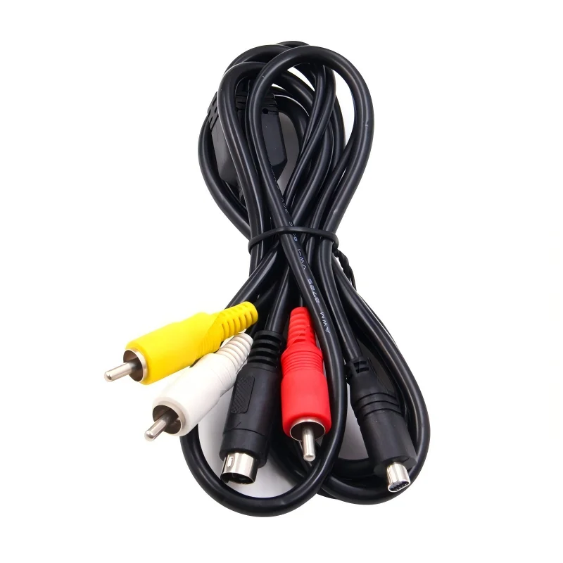 1.2M Lead AV Cable 10-Pin DVI DV Connector to 3 RCA S-Video for Sony DCR Handycam Camcorder Digital Camera VMC-15FS A/V Cable