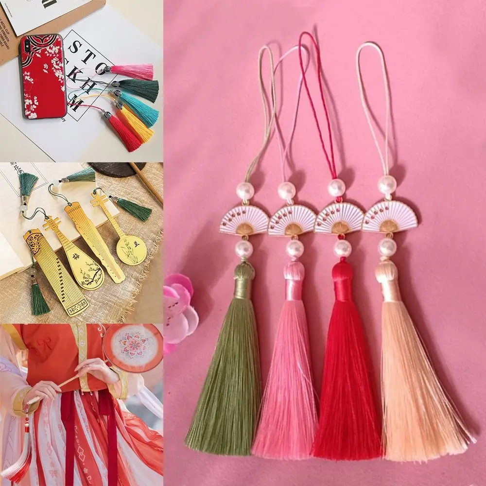 Keychain Lucky Bookmark Tassels Lanyard Blessing Tassel Car Keyring DIY Crafts Phone Pendant Chain Earrings