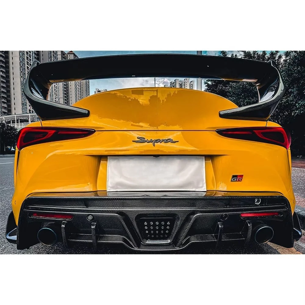 For 2019+ Toyota GR Supra A90 A91 MK5 Carbon Fiber Toms Style Rear Diffuser New Upgrade Condition
