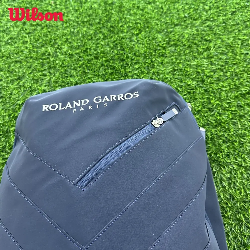 Genuine Wilson French Open Roland Garros Session Backpack Multifunctional Large Capacity Tennis Bag Separate Shoe Compartment