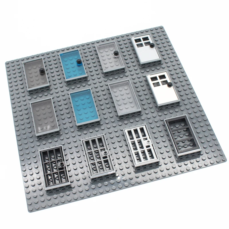 

MOC Brick Compatible 60621 Door 1x4x6 Prison Gate with Barred Grille Enlighten Building Blocks Educational Toys Assembles