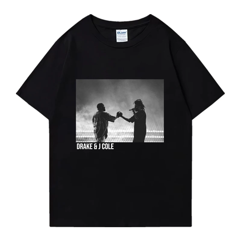 Rapper Drake and J Cole music Tour Graphics 2024 vintage T shirts Men Women Casual Tops Unisex 100% Cotton short sleeve t-shirt