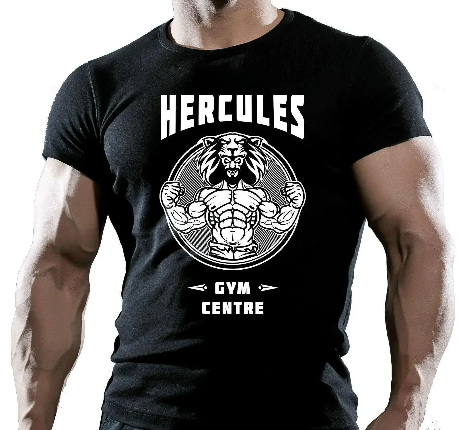 New Arrival Men'S Fashion Hercules Trainner Bodybuilding T-Shirt, Wod Workout Clothing Top Tee Shirt