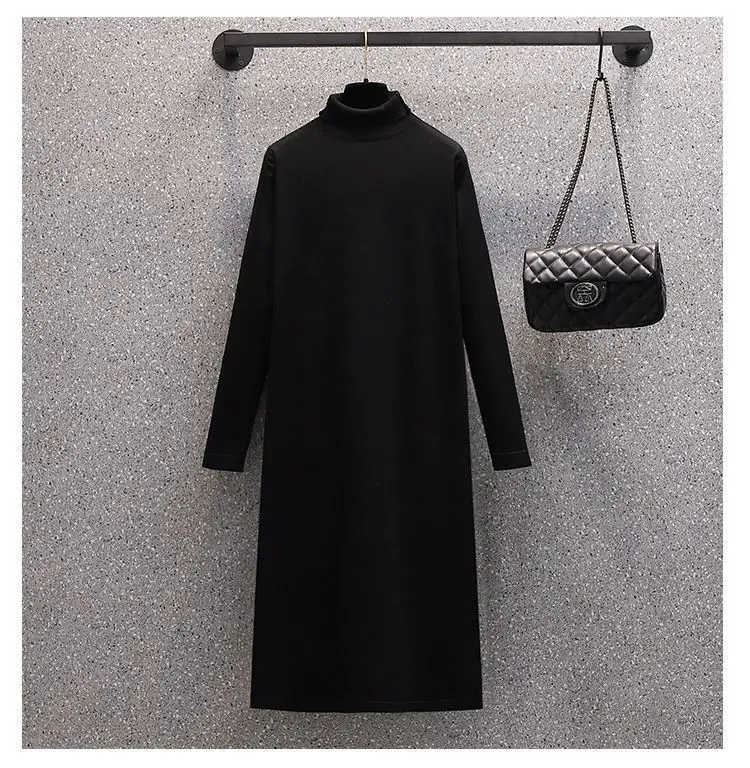 Oversized Women's Autumn Set 2023 Korean Version New Slim Sweater Cardigan Coat Knitted Dress Two Piece Set Fashion