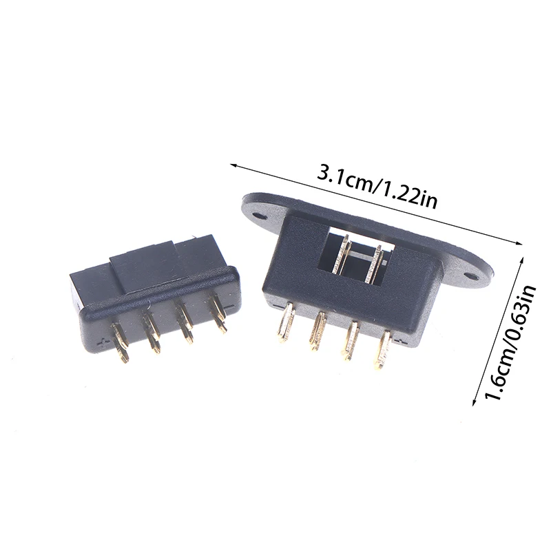 1 par MPX 8 pines chapado en oro multi-cable conector macho hembra para aviones RC planeador modelo avión Drone juguetes piezas de herramientas de bricolaje