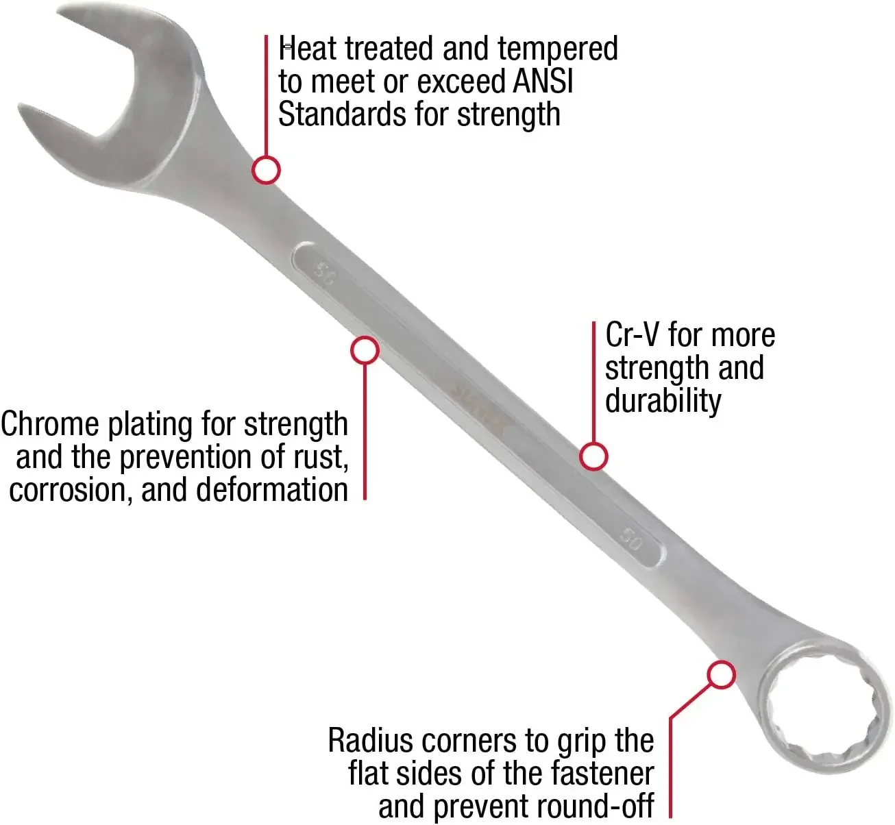 Tools 9707M Jumbo Metric Combination Wrench Set, 7Piece (Includes Roll-Case)