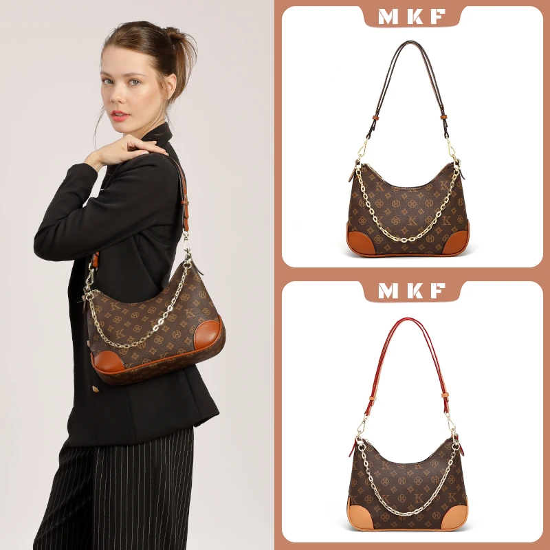 Mk F Armpit Bag 2024 New Bag Versatile Commuter Dumpling Bag High-End Shoulder Bag Niche Design Women's Bag