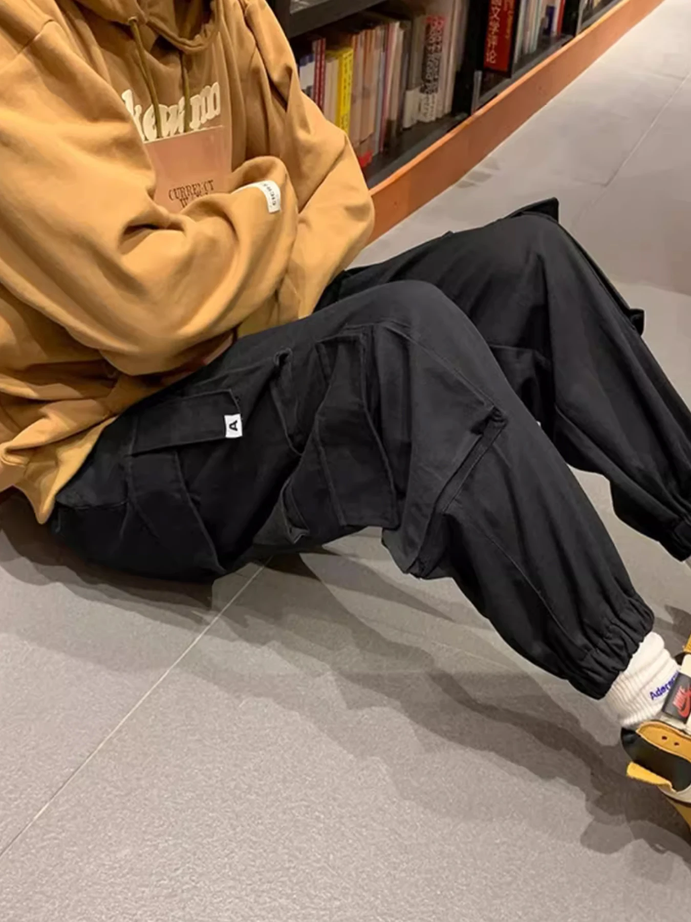 

Cargo leggings men loose casual ins trendy cargo pants men trend nine minutes casual pants men