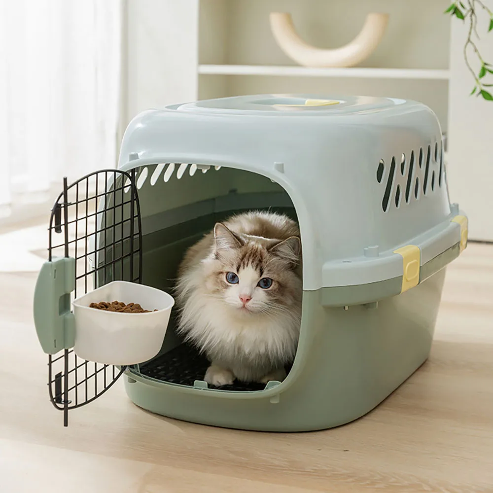 New Color Blocking Air Box Outdoor Portable Cat Box Large Capacity Cat Nest Spacecraft Cat Cage Cat Bag Pet Supplies