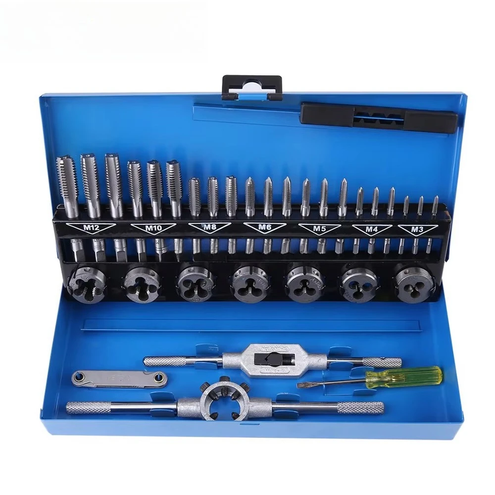 

Hss Metric Wrench Thread Cutting Tap Die Screw Thread Tap and Die Car Repair Tool Set for Professional Metal Alloy Steel
