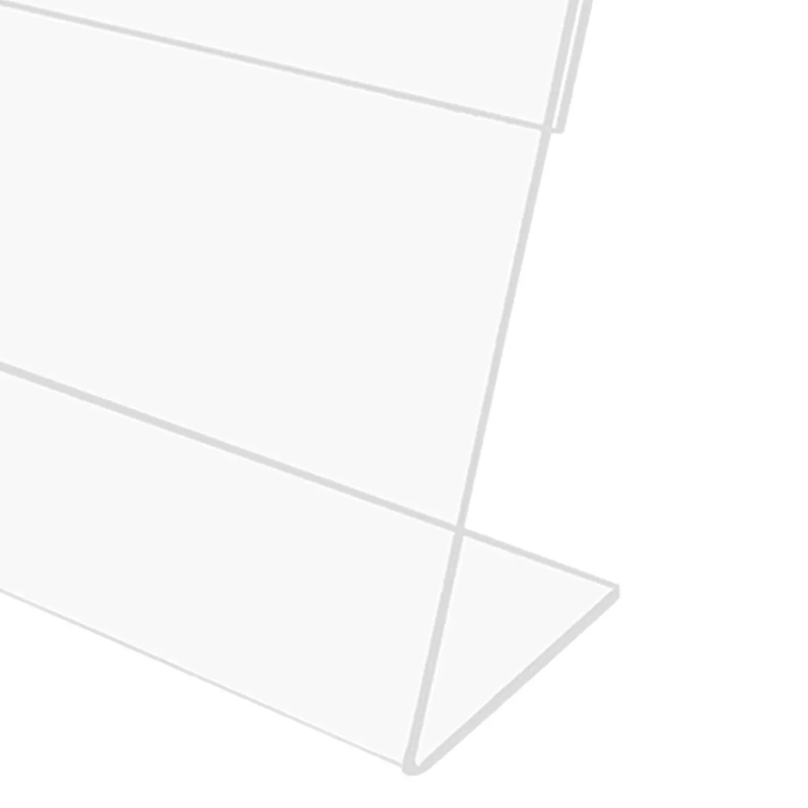 2xMini Sign Display Holder Clear Desktop for Reception Office Party Decoration