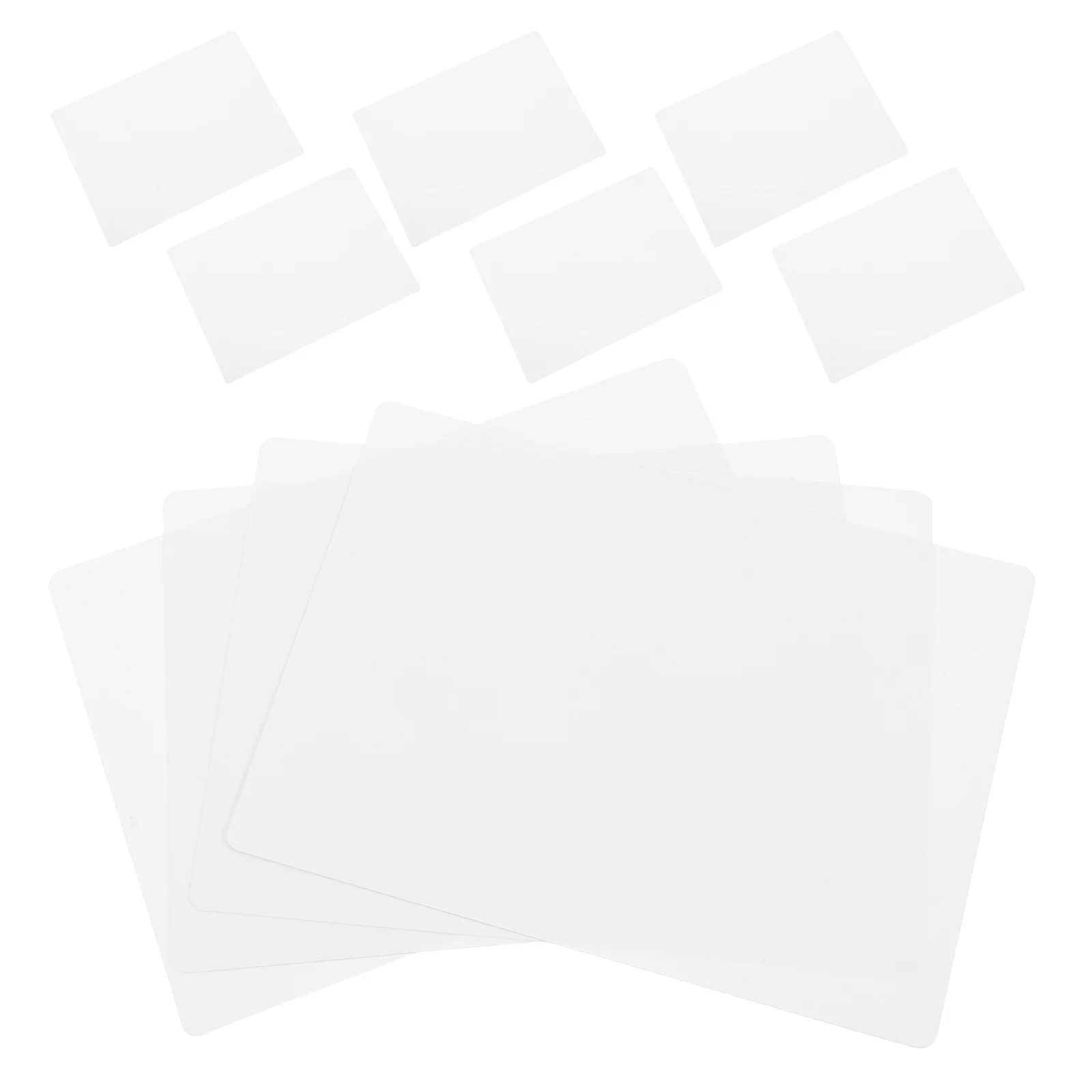 10 قطع من لوحة المسح الجاف المحمولة، سبورة بيضاء فارغة للإعلانات، جداول القوائم - مثالية لعلامات حفلات البوفيه والمتجر