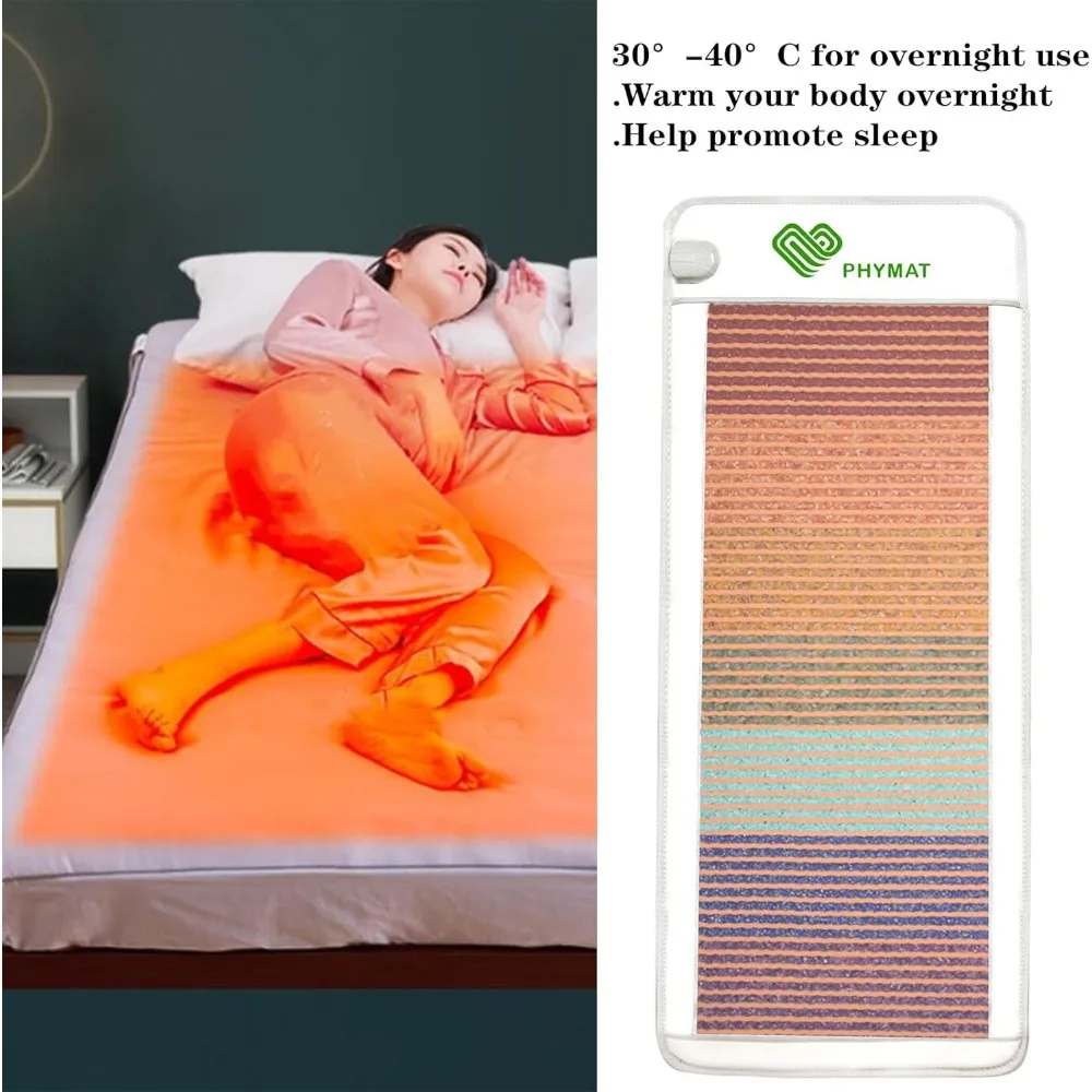 Electric Blankets, Infrared Mat Full Body, Amethyst Mat Infrared Heating Pad with Auto Shut Off, Electric Blankets