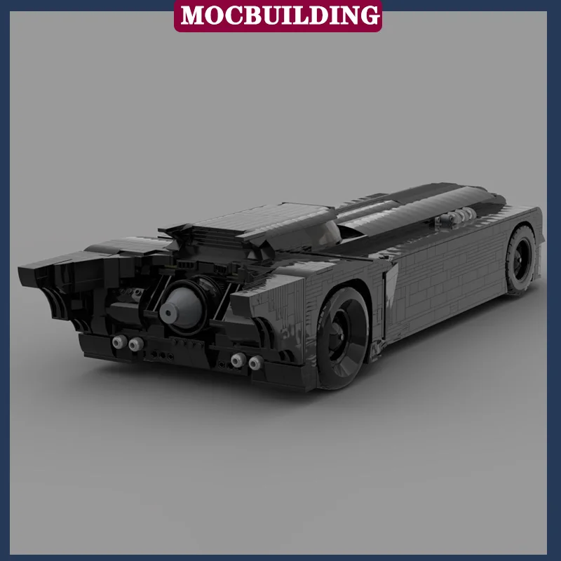 Black Sports Car Batmobile UCS Model Building Block The Animated Series Film Transportation Vehicle MOC Children\'s Toy Gift