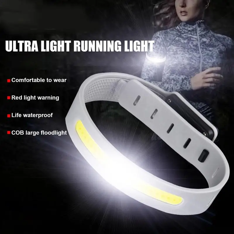 Night Running Armband LED Light Outdoor Sport USB Rechargeable Flashing Light Safe Belt Arm Leg Warning Wristband Outdoor Light