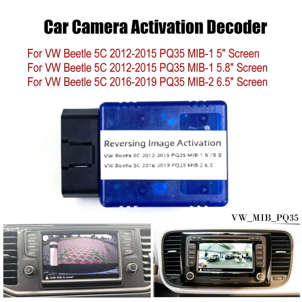 Car Camera Activation Decoder For Volkswagen VW Beetle 2012-2019 MIB PQ35 200/682 Head Unit Enable Reversing Image RVC Upgrade