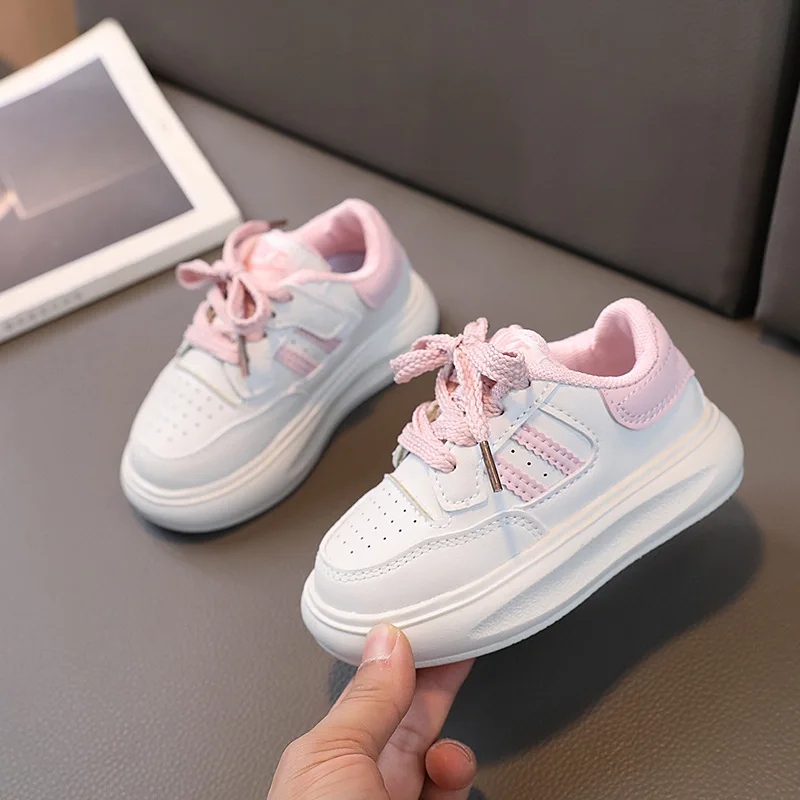 New Fashion Lovely Baby Casual Shoes Casual Leisure Lace Up Infant Tennis Excellent Toddlers Classic Girls Boys Sneakers