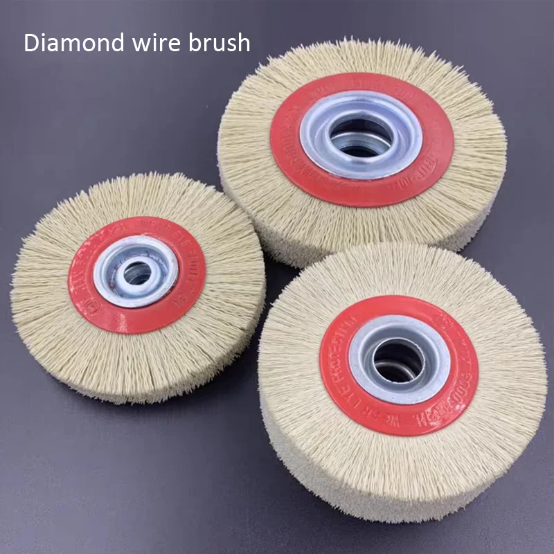 Diamond Wire Brush CBN Tool Passivation Flat Brush for Hard Tungsten Steel Drill Bit Passivation Polishing