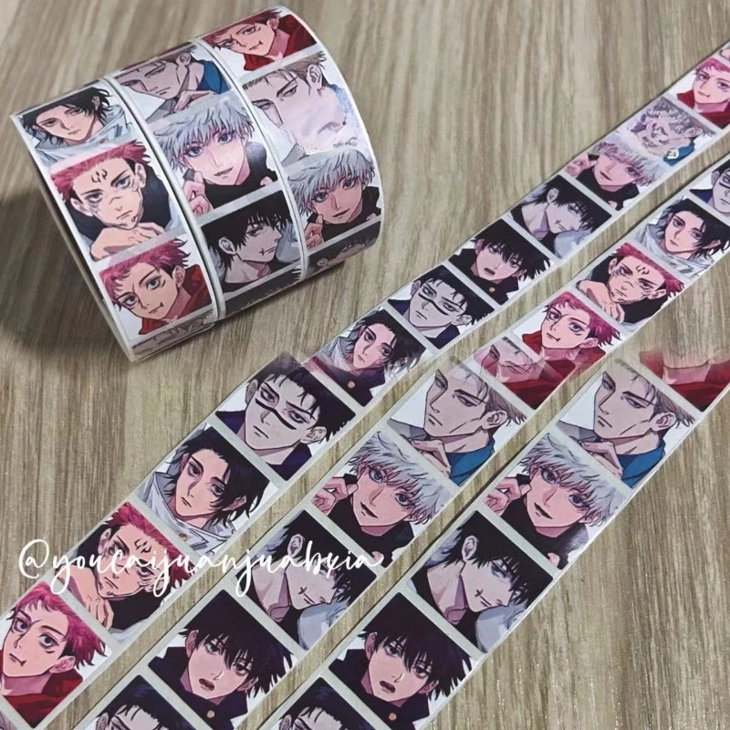 500Pcs/set Jujutsu Kaisens Stickers Itadori Satoru Sticker Toys Cartoon Handbook Luggage Decorative Gift Bag Sealing Stickers