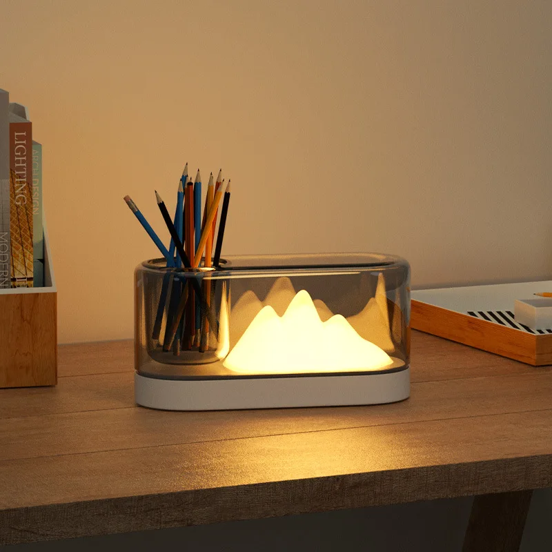 Simple mountain night light USB charging LED colorful color changing light children's bedroom sleeping atmosphere light