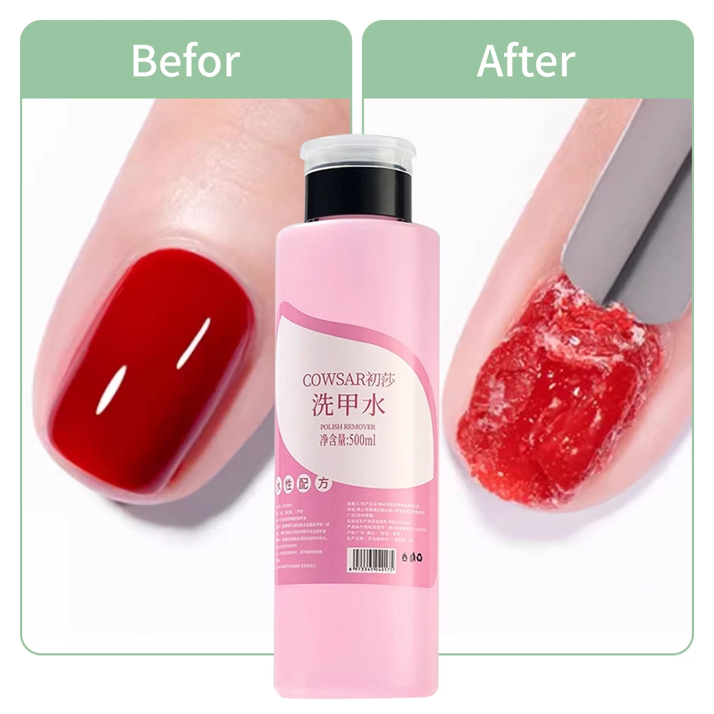 500ml Press On Nail Gel Polish Oil Remover Detergente per unghie Gel UV Remover Professionale Non irritante Strumento liquido per la cura del manicure fai da te