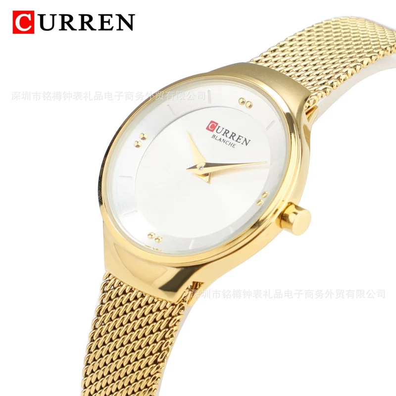 Curren 9028 женские часы водонепроницаемые кварцевые часы с сетчатым ремешком модные женские часы наручные часы