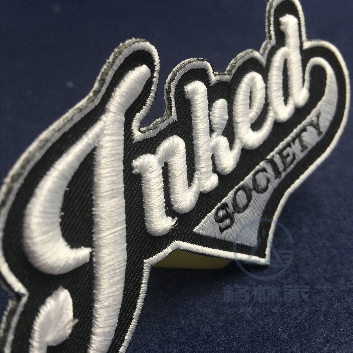 Custom 3D Puff Embroidery Patches 3D Name for Caps Jackets Bag Charms Embroidered iron on Patches for Clothing Customized Sewing