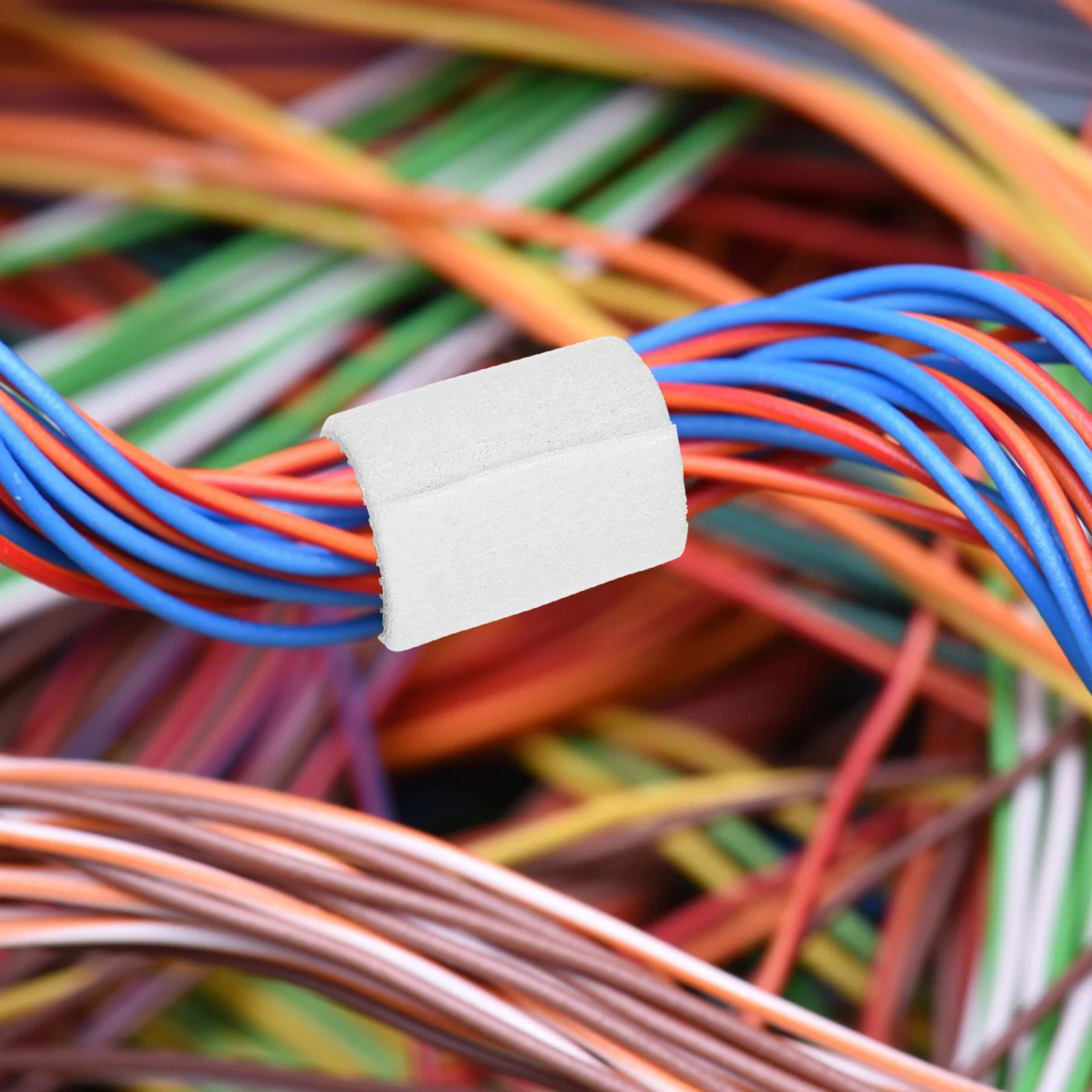 

1 Roll Cable Organizer 5M Self Adhesive Hook Loop Strip Tie Flexible Reusable Cord Management Strap Cable Fastener