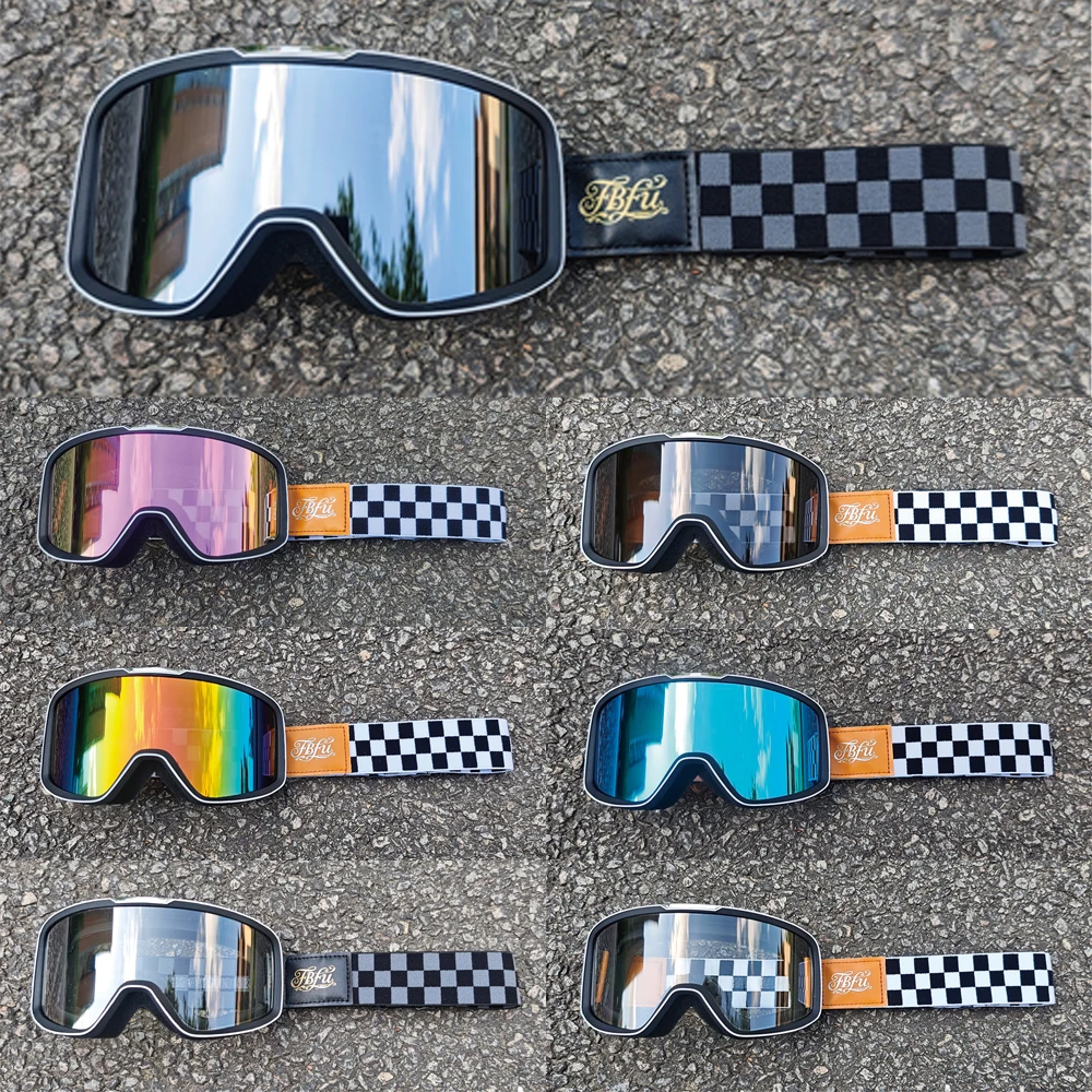 

Модные кожаные очки FBFU 2025 — защитные, пыленепроницаемые/песозащитные для зимних горных видов спорта, катание на лыжах на открытом воздухе для мужчин и женщин