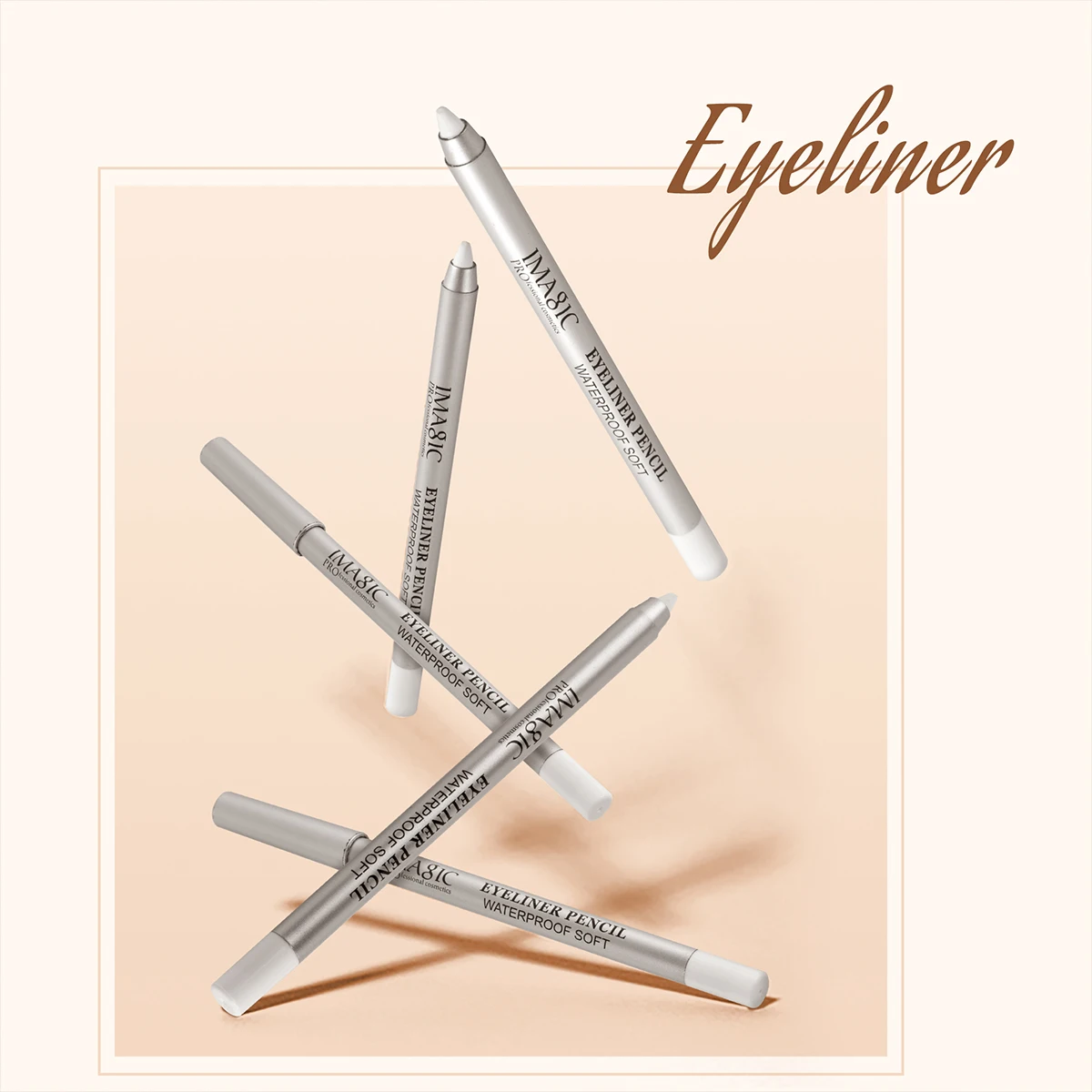 IMAGIC Eyeliner Pen Lasting Not Blooming Not Easy To Decolorize Cosmetics Tools Black/White