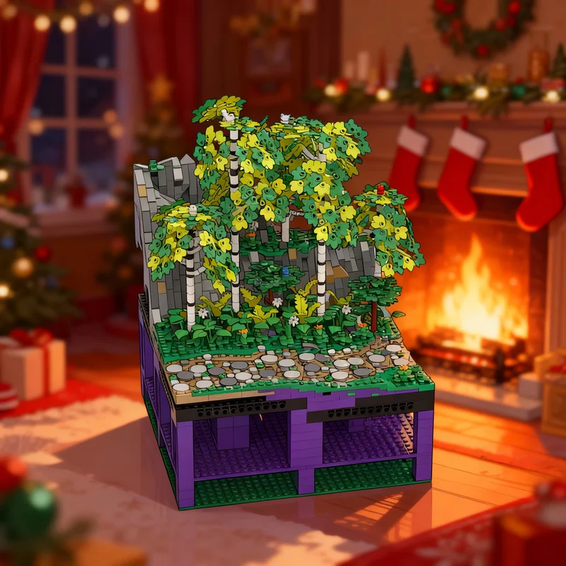 

Конструктор MOC Замок Хогенгерольдсхек: Модель ландшафта с берёзами, 1789 деталей. Развивающая игрушка, идея для подарка на Рождество.