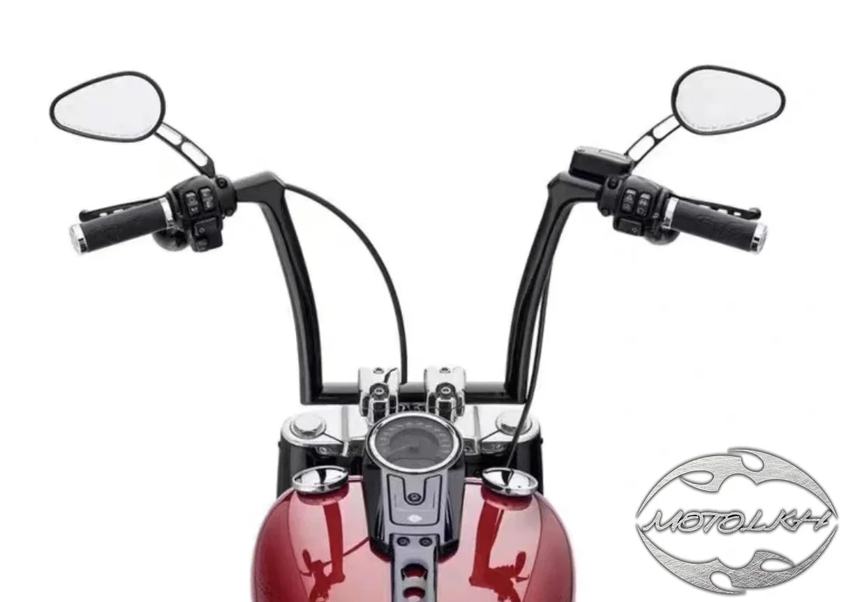 10"12"14"Dog bones Ape Hanger Bar 1" Handlebar For Harley Sportster Forty-Eight XL883 Softail Dyna Street Bob Sportster 95-23