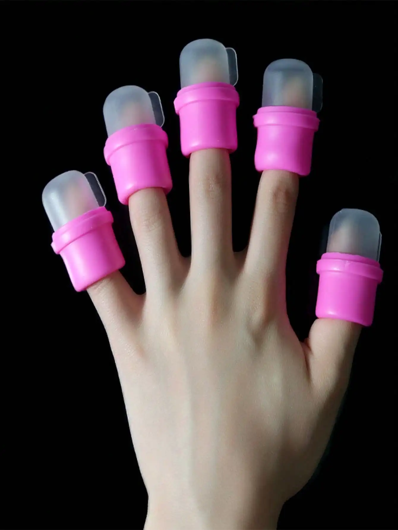 Kit di strumenti per nail art con separatore per dita in silicone da 10/20/30 pezzi